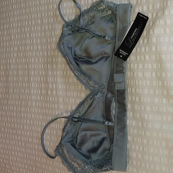 🌻NEW La Vie en Rose Satin Lace Brallette Size Small - Picture 5 of 7